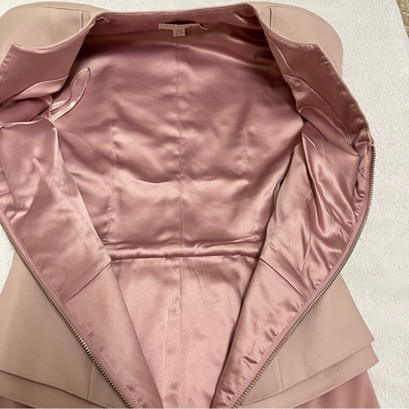 Ted Baker London Kwyli Structured Peplum Body-Con Sheath Zip Dress Blush Pink - Picture 8 of 11